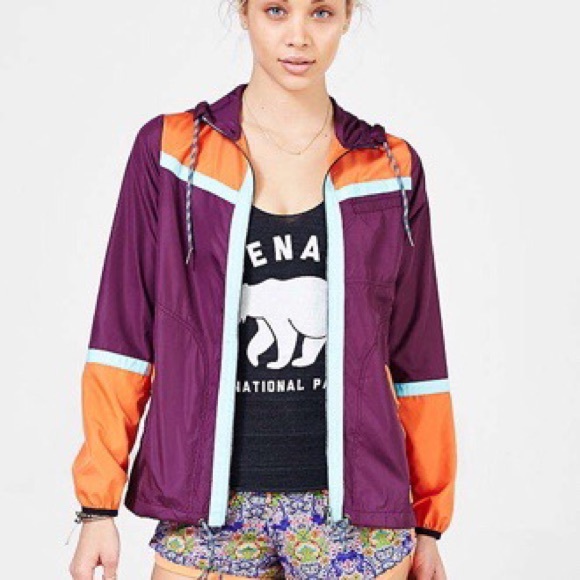 urban outfitters Without Walls colorblock windbreaker - Picture 1 of 4